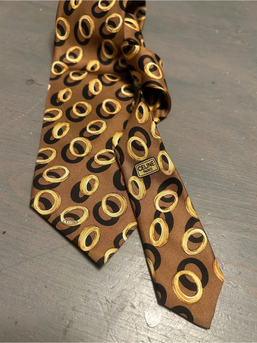Celine silk tie Stunning